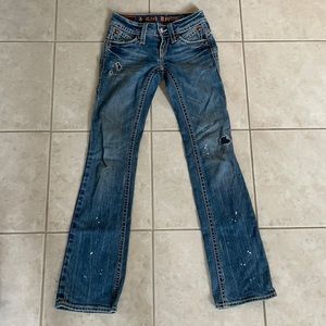 Rock Revival Authentic Bootcut Distressed Jeans